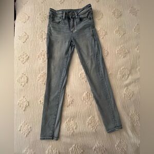 American Eagle Outfitters Women's Light Blue Skinny Jeans